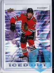 2020-21 Upper Deck Allure Iced Out Nicolas Beaudin #IO-17 RC Rookie Blackhawks